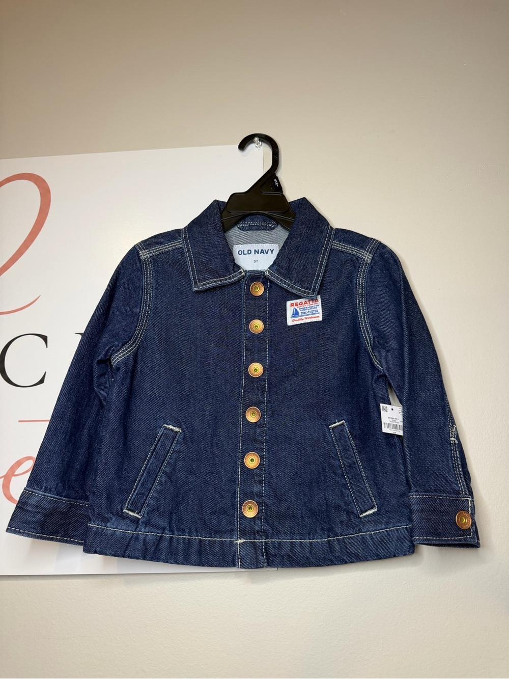 Old Navy Dark Blue Denim Jean Jacket for Kids